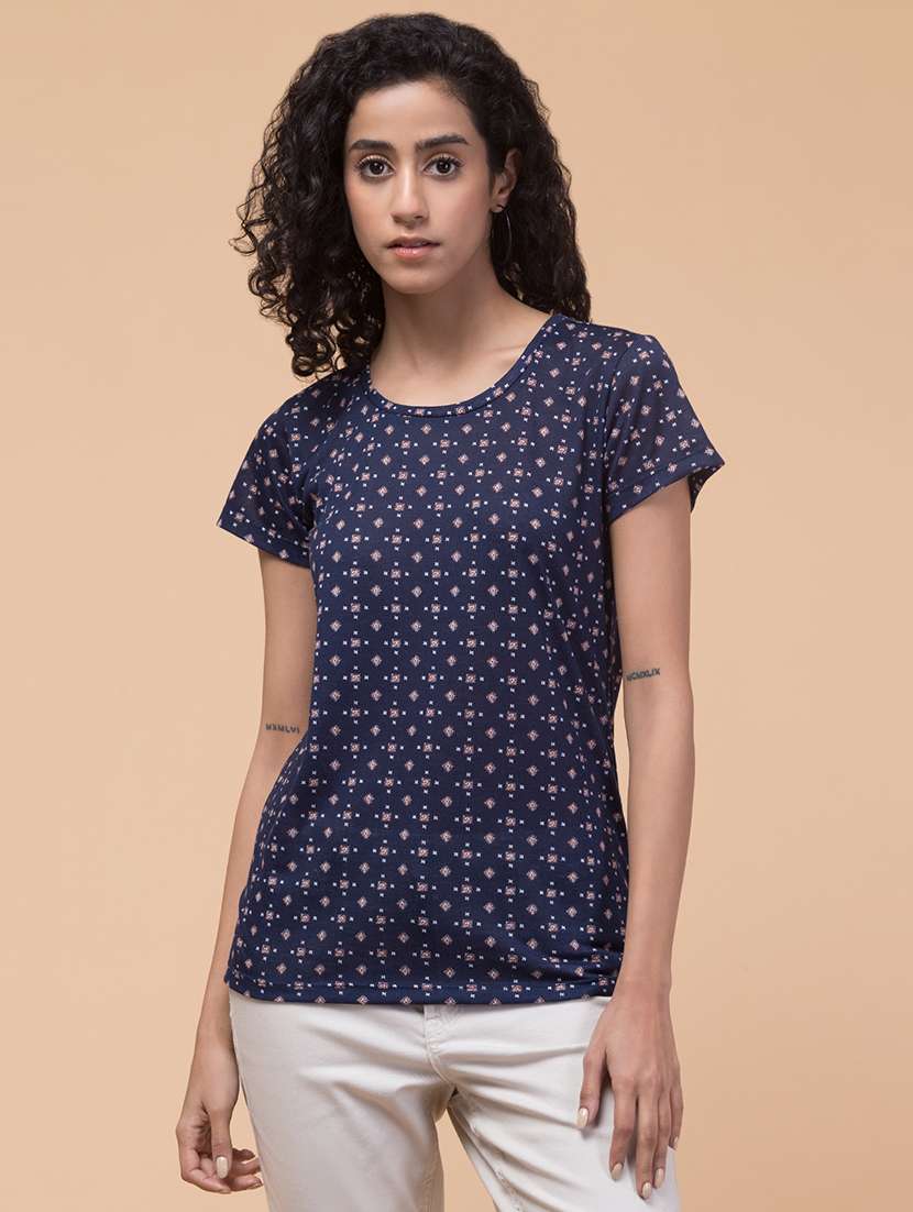 women printed multi colored combo t-shirt - 21374433 -  Standard Image - 1