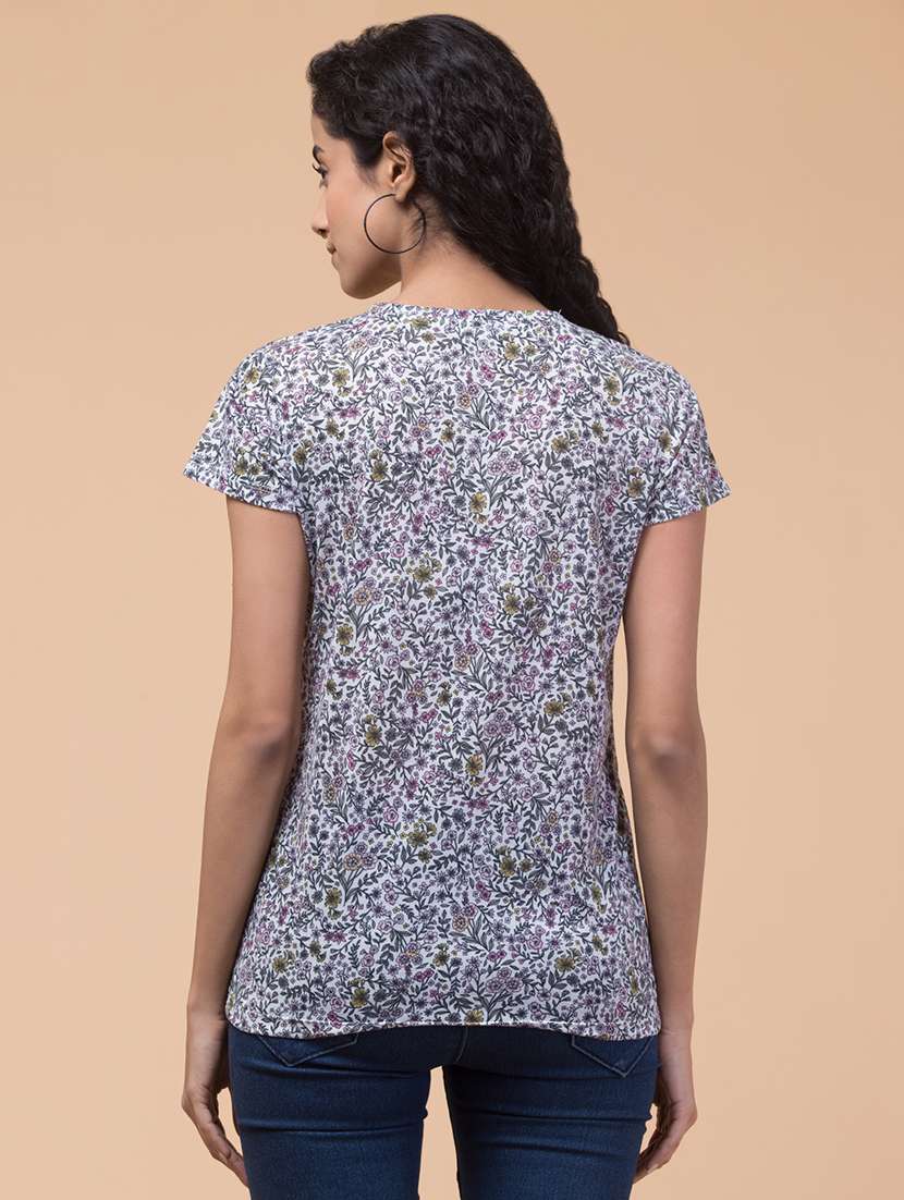 women printed multi colored combo t-shirt - 21374434 - Standard Image - 4