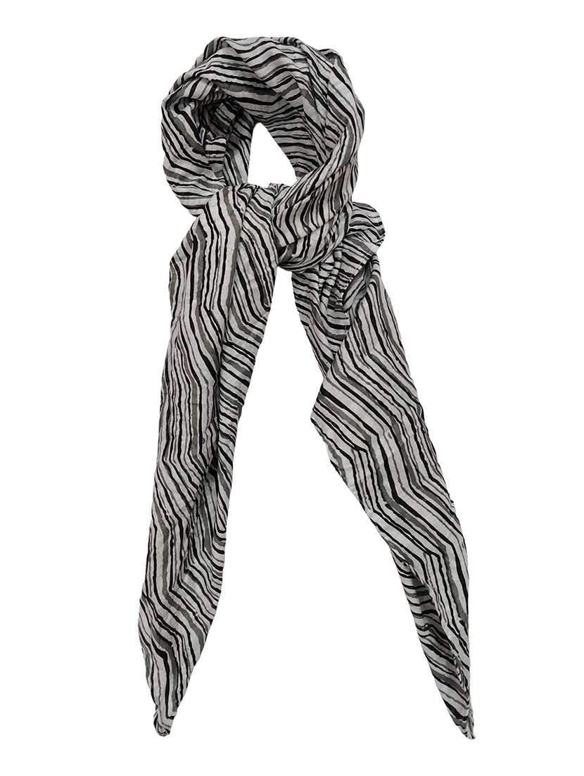 women printed cotton scarf - 21374499 -  Standard Image - 4
