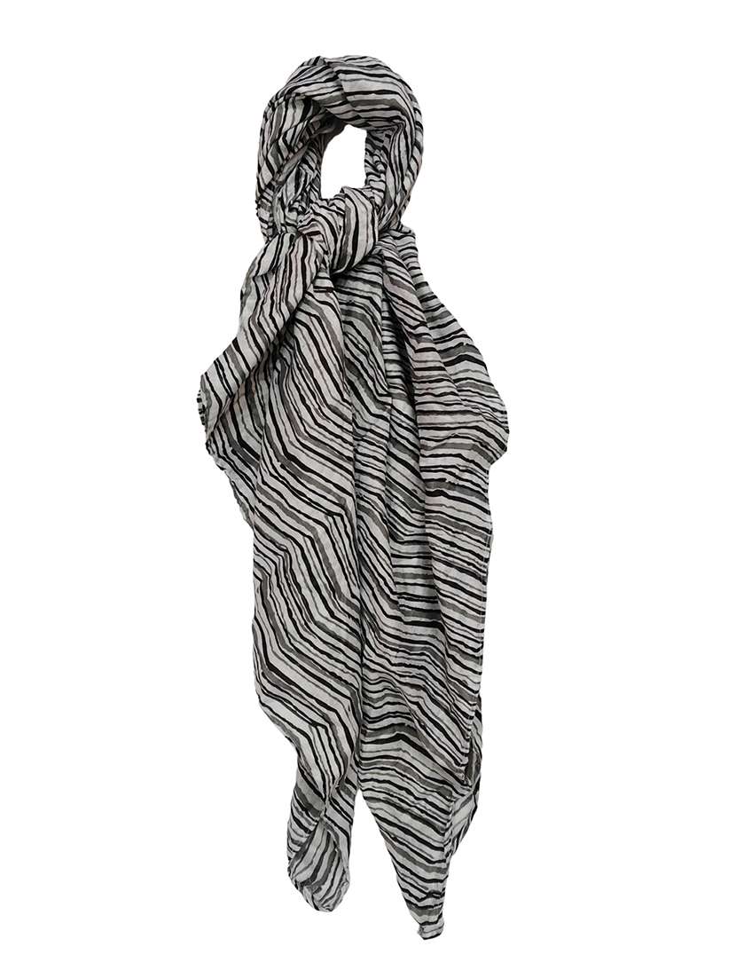 women printed cotton scarf - 21374499 -  Standard Image - 6