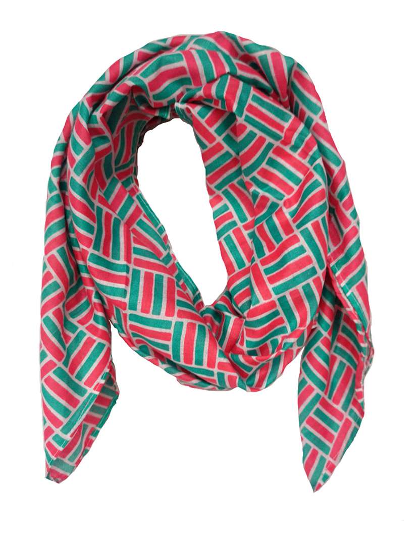 women printed cotton scarf - 21374501 -  Standard Image - 1