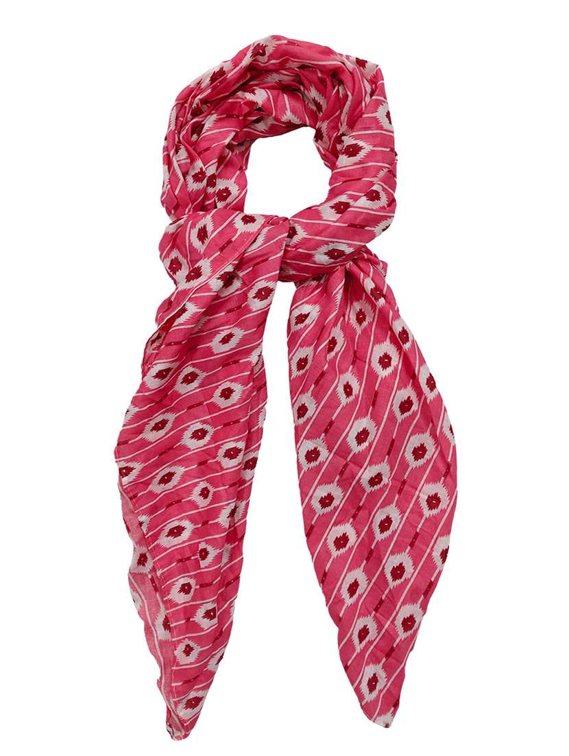 women printed cotton scarf - 21374503 -  Standard Image - 1