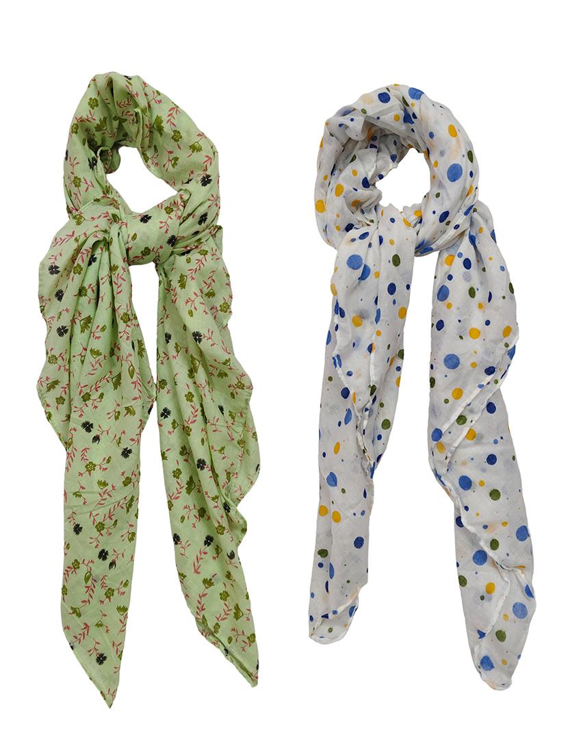 women pack of 2 printed scarves  - 21374513 -  Zoom Image - 0