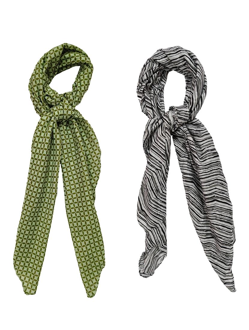 women pack of 2 printed scarves  - 21374519 -  Zoom Image - 0