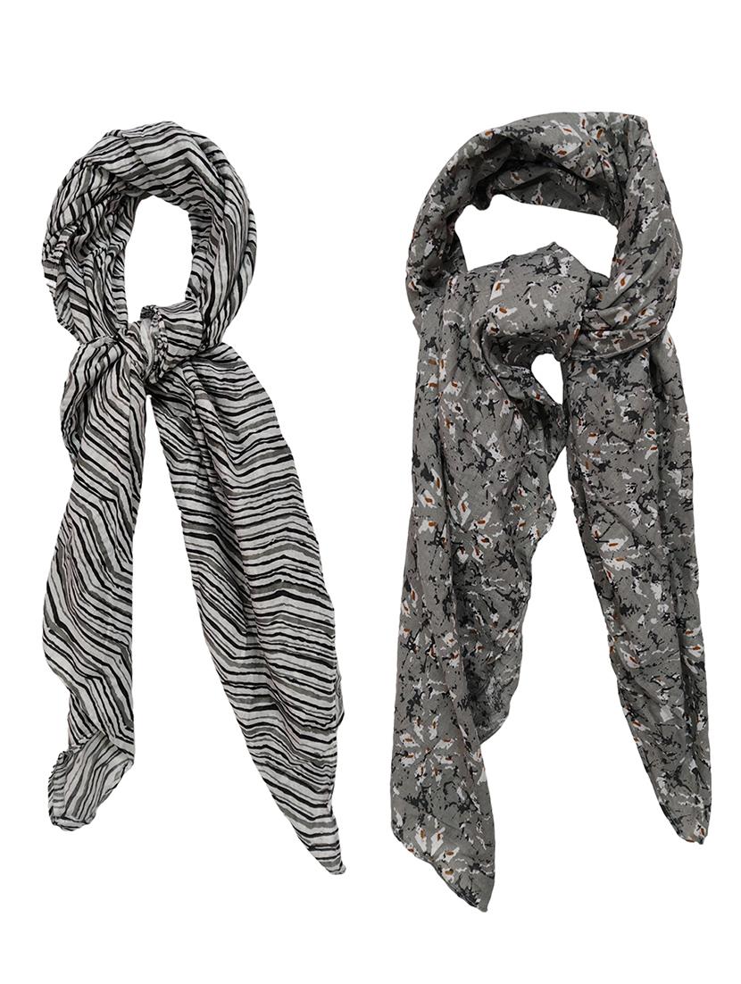 women pack of 2 printed scarves  - 21374526 -  Zoom Image - 0
