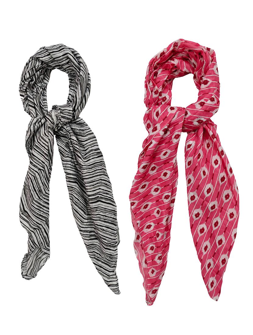women pack of 2 printed scarves  - 21374527 -  Zoom Image - 0