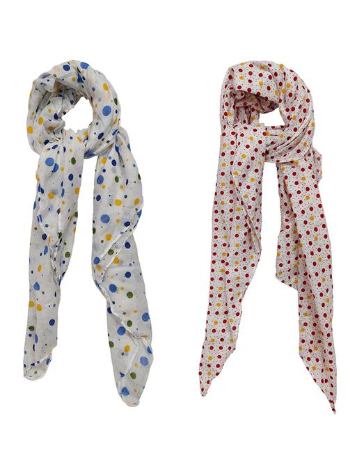 women pack of 2 printed scarves - 21374530 - Standard Image - 0