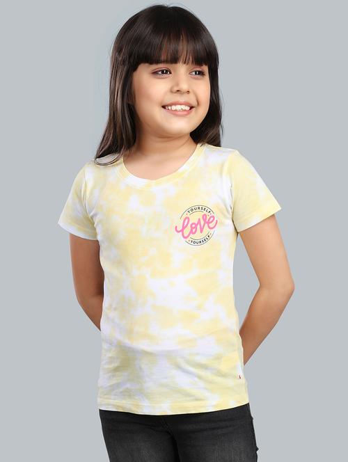girls round neck short sleeves tees - 21374555 - Standard Image - 0