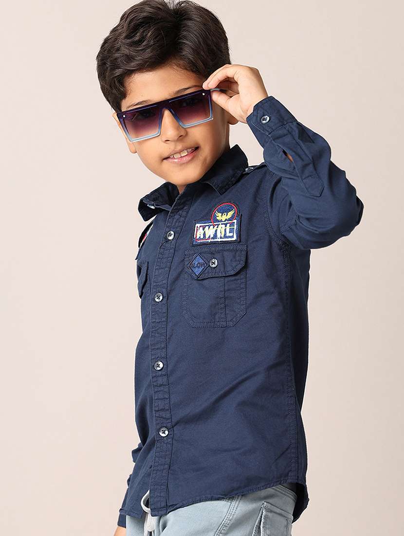 boys printed collared shirt - 21374727 -  Standard Image - 1