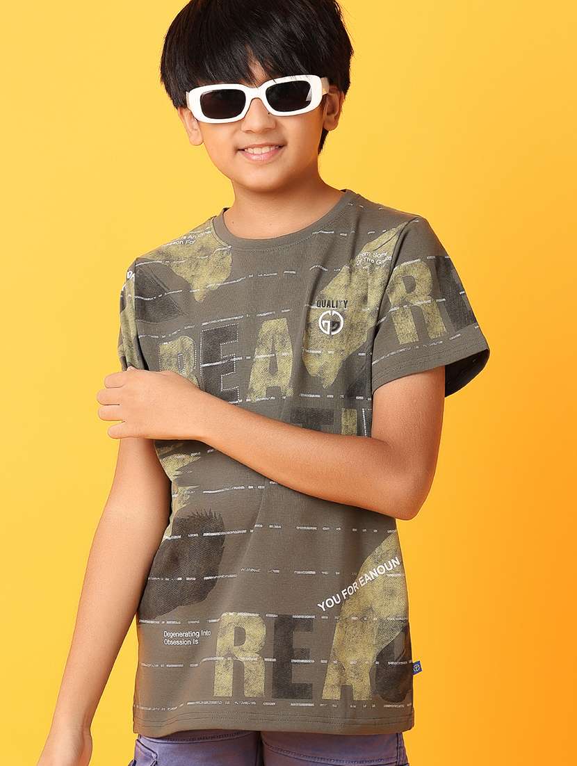 boys round neck graphic t-shirt - 21374731 - Standard Image - 1