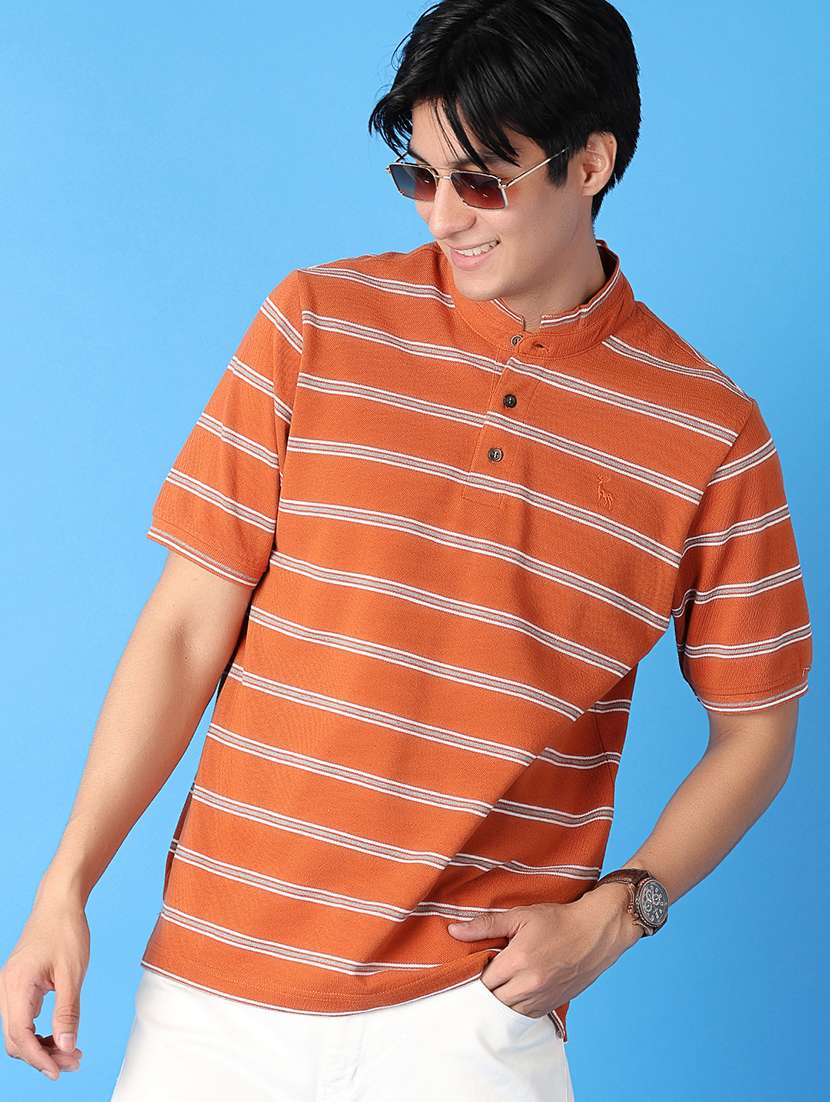 men stripes short sleeves t-shirt - 21374734 -  Standard Image - 1