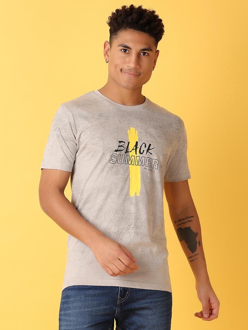 men front print short sleeve t-shirt - 21374787 - Zoom Image - 0