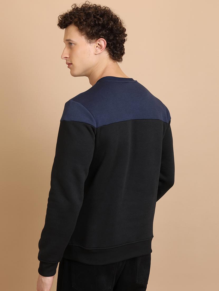 men color block long sleeve sweatshirt - 21375040 - Standard Image - 1