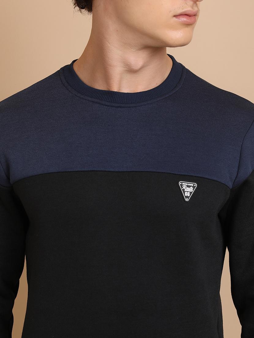men color block long sleeve sweatshirt - 21375040 - Standard Image - 4