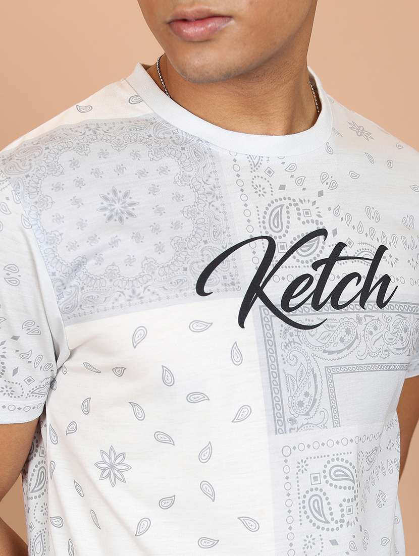 men printed round neck t-shirt - 21375057 -  Standard Image - 4