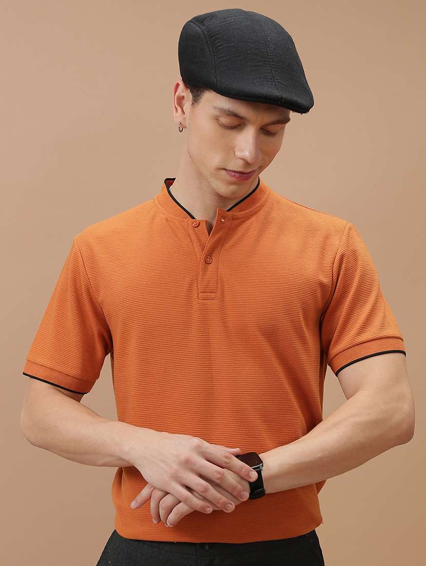 men plain short sleeve polo t-shirt - 21375077 -  Standard Image - 1
