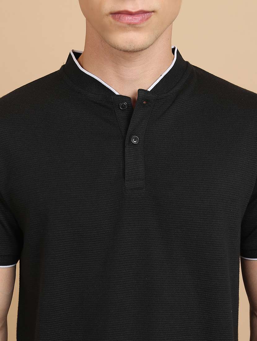men plain short sleeve polo t-shirt - 21375080 -  Standard Image - 4