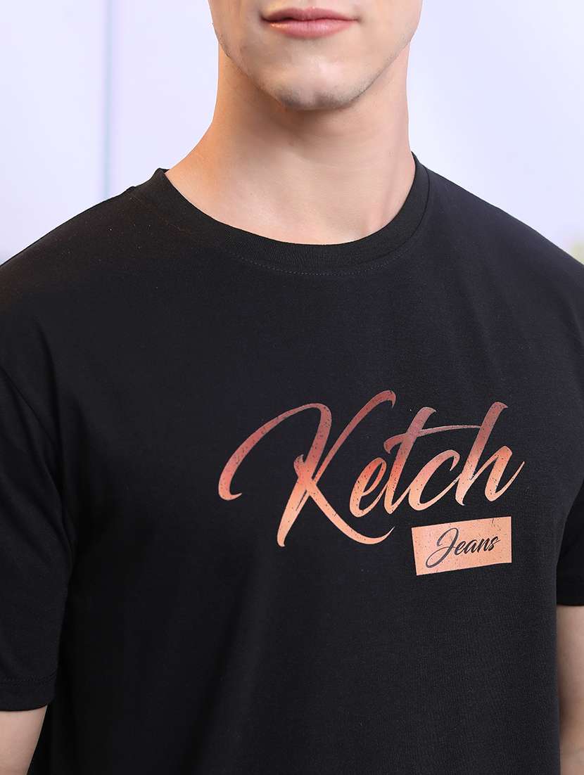 men printed round neck oversized t-shirt - 21375147 -  Standard Image - 4