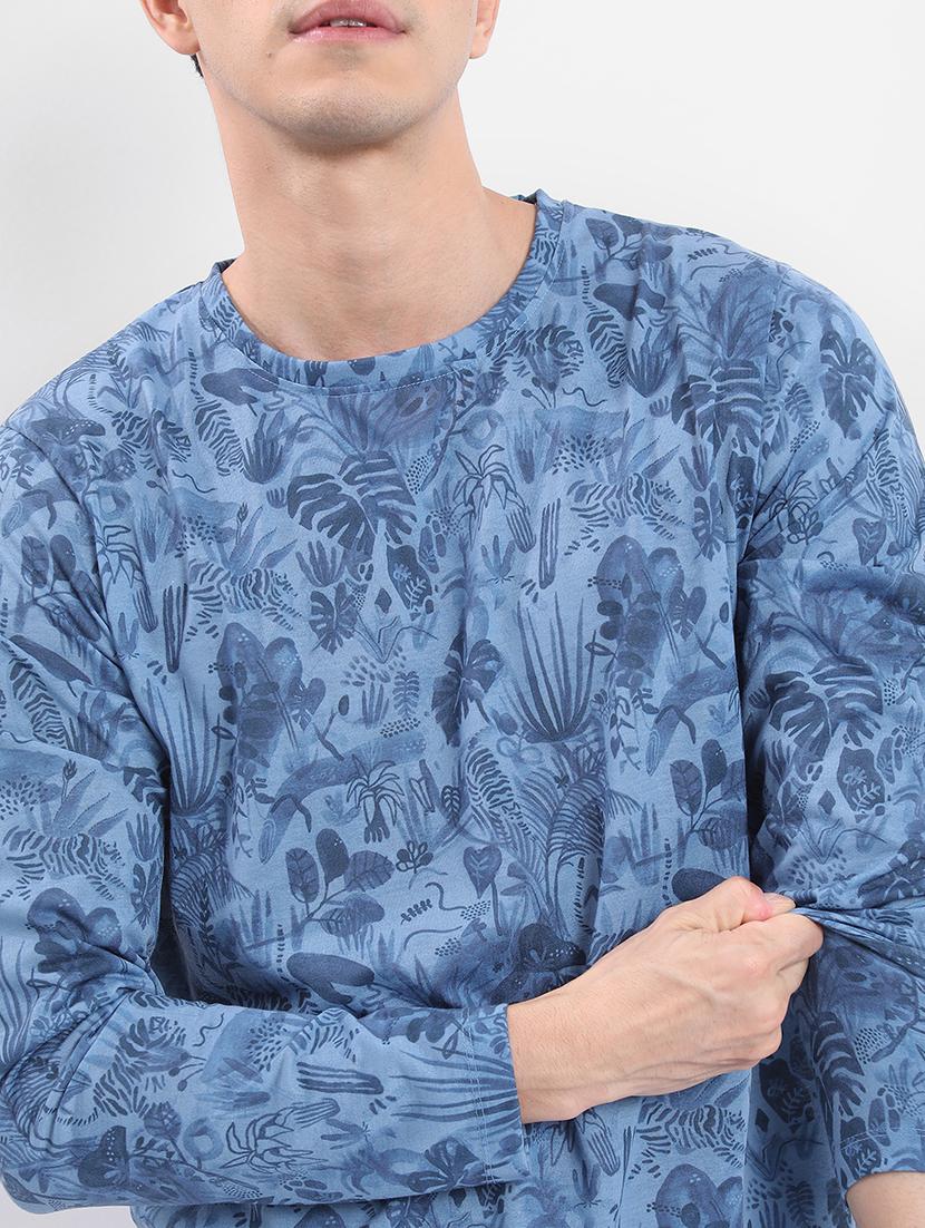 men printed round neck t-shirt - 21375187 - Standard Image - 4