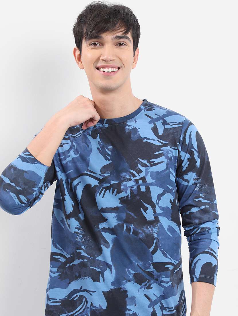 men printed round neck t-shirt - 21375194 -  Standard Image - 1