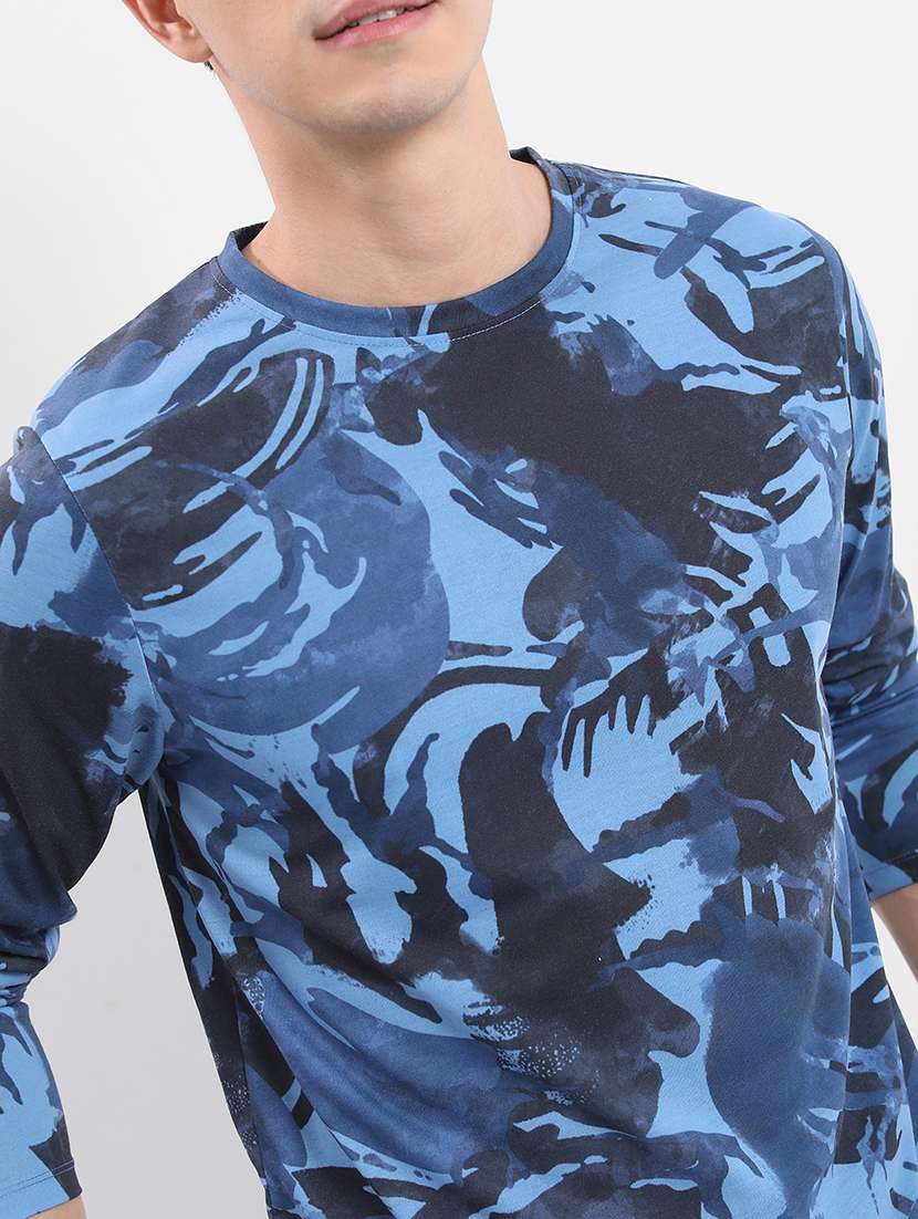 men printed round neck t-shirt - 21375194 -  Standard Image - 4