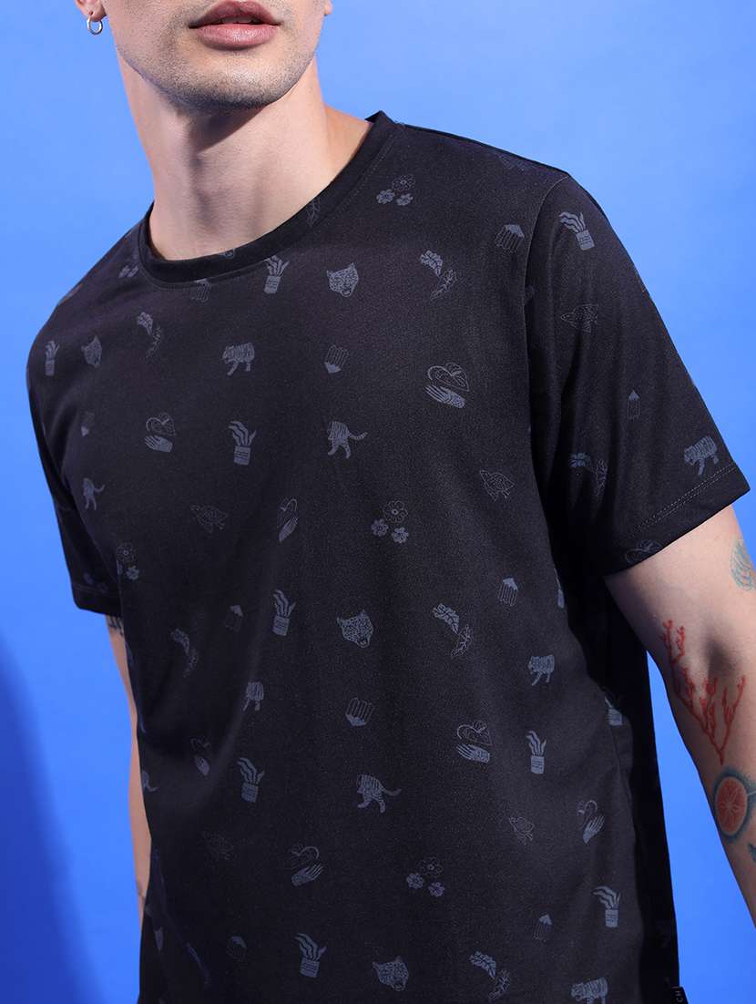 men all over print short sleeve t-shirt - 21375197 -  Standard Image - 4
