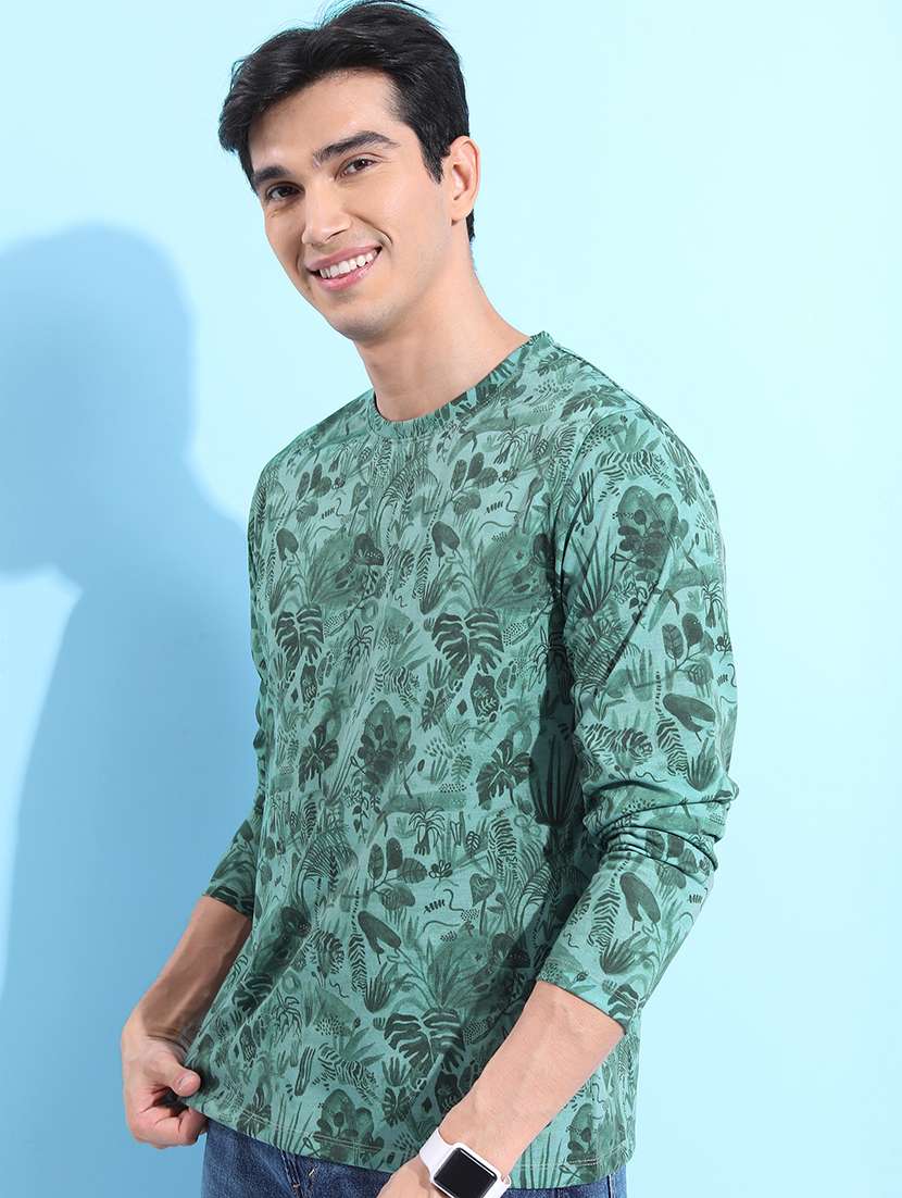 men round neck long sleeve t-shirt - 21375202 -  Standard Image - 1