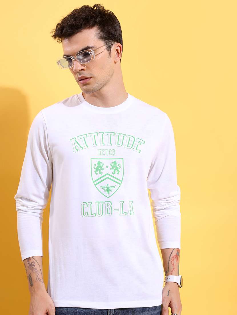 men round neck long sleeve t-shirt - 21375231 -  Standard Image - 1