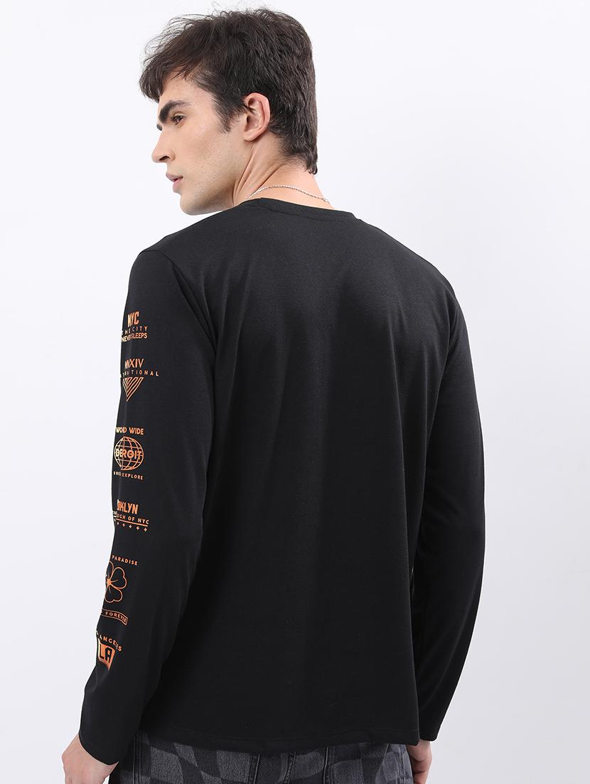 men placement print cotton t-shirt - 21375234 - Standard Image - 1