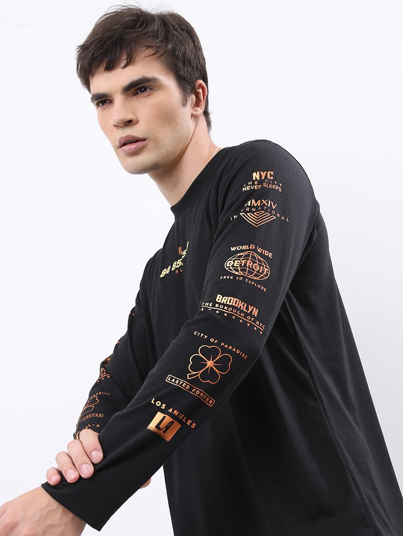 men placement print cotton t-shirt - 21375234 - Standard Image - 4