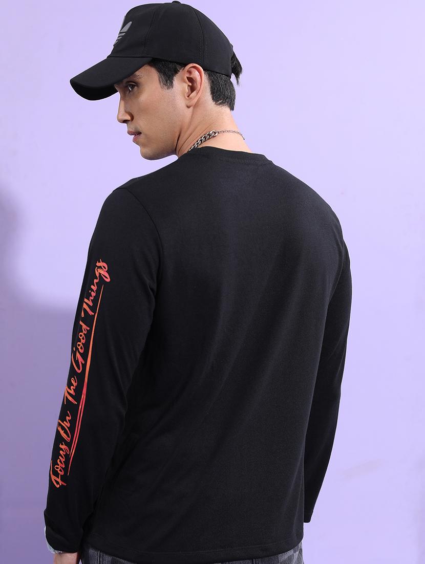 men placement print cotton t-shirt - 21375235 - Standard Image - 1