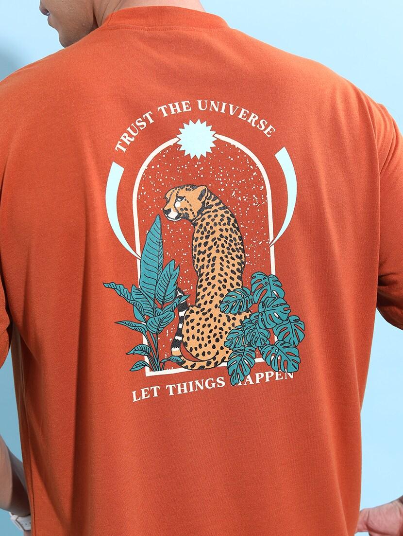 men back print oversized t-shirt - 21375250 - Standard Image - 4