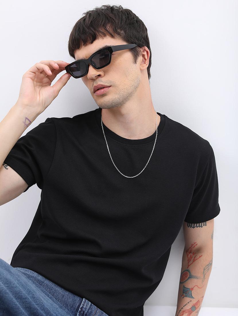 men solid round neck t-shirt - 21375275 - Standard Image - 1