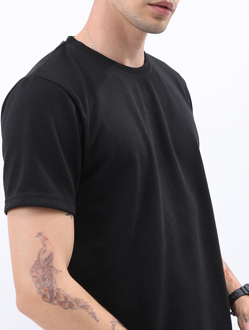 men solid round neck t-shirt - 21375275 - Standard Image - 4