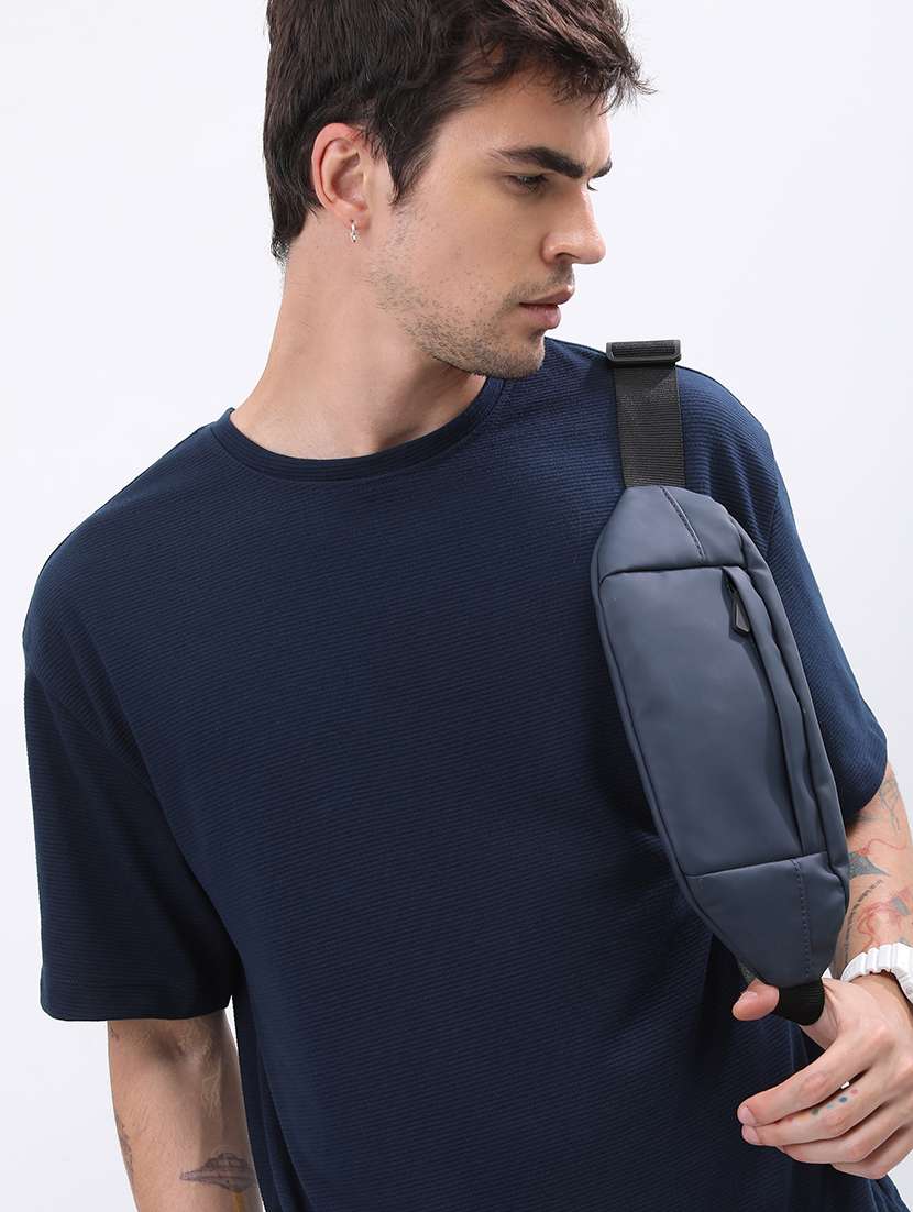 men solid round neck oversized t-shirt - 21375279 -  Standard Image - 1