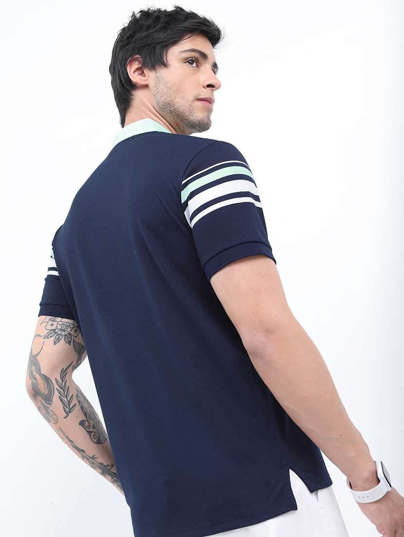 men striped polo t-shirt - 21375291 -  Standard Image - 1