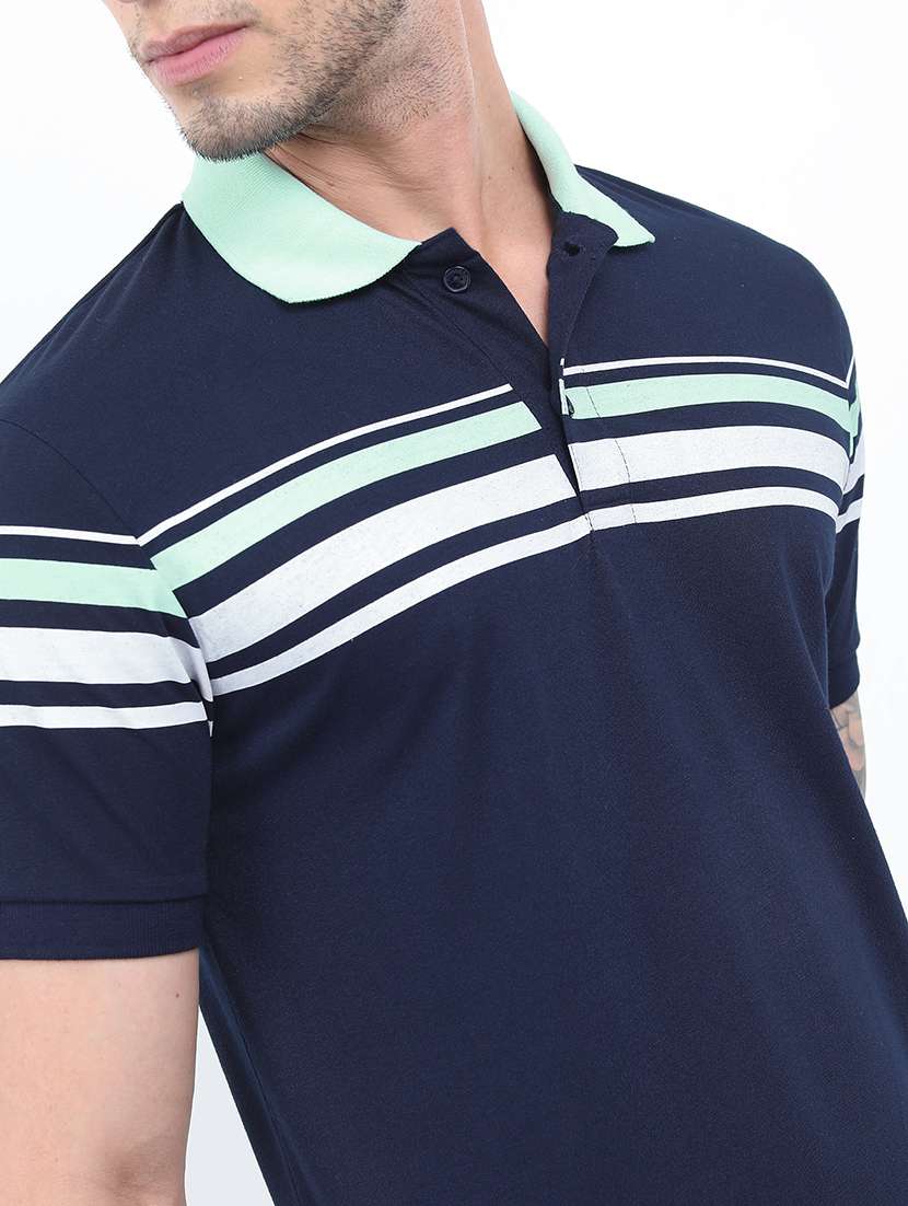 men striped polo t-shirt - 21375291 -  Standard Image - 4