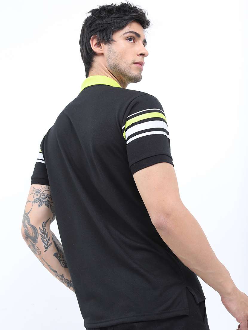 men striped polo t-shirt - 21375292 - Standard Image - 1