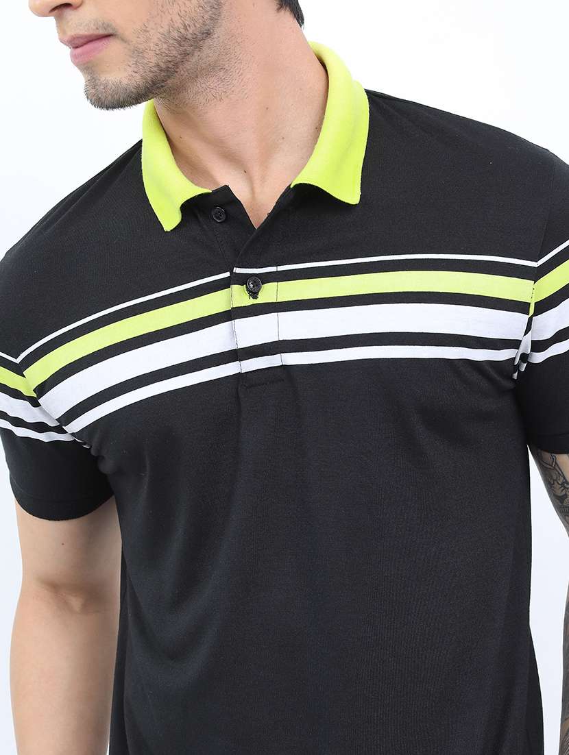 men striped polo t-shirt - 21375292 - Standard Image - 4
