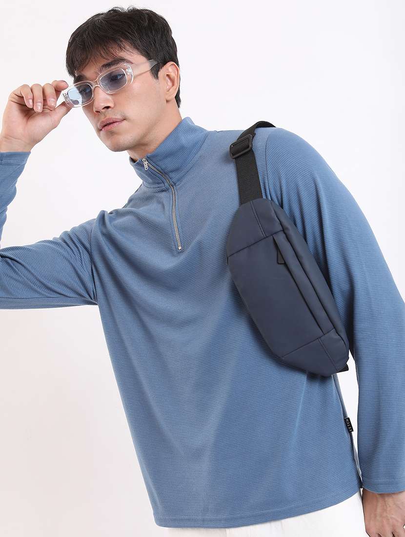 men solid high neck t-shirt - 21375312 -  Standard Image - 1