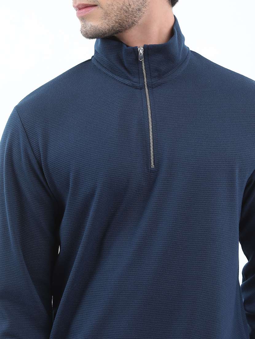 men solid high neck t-shirt - 21375314 -  Standard Image - 4