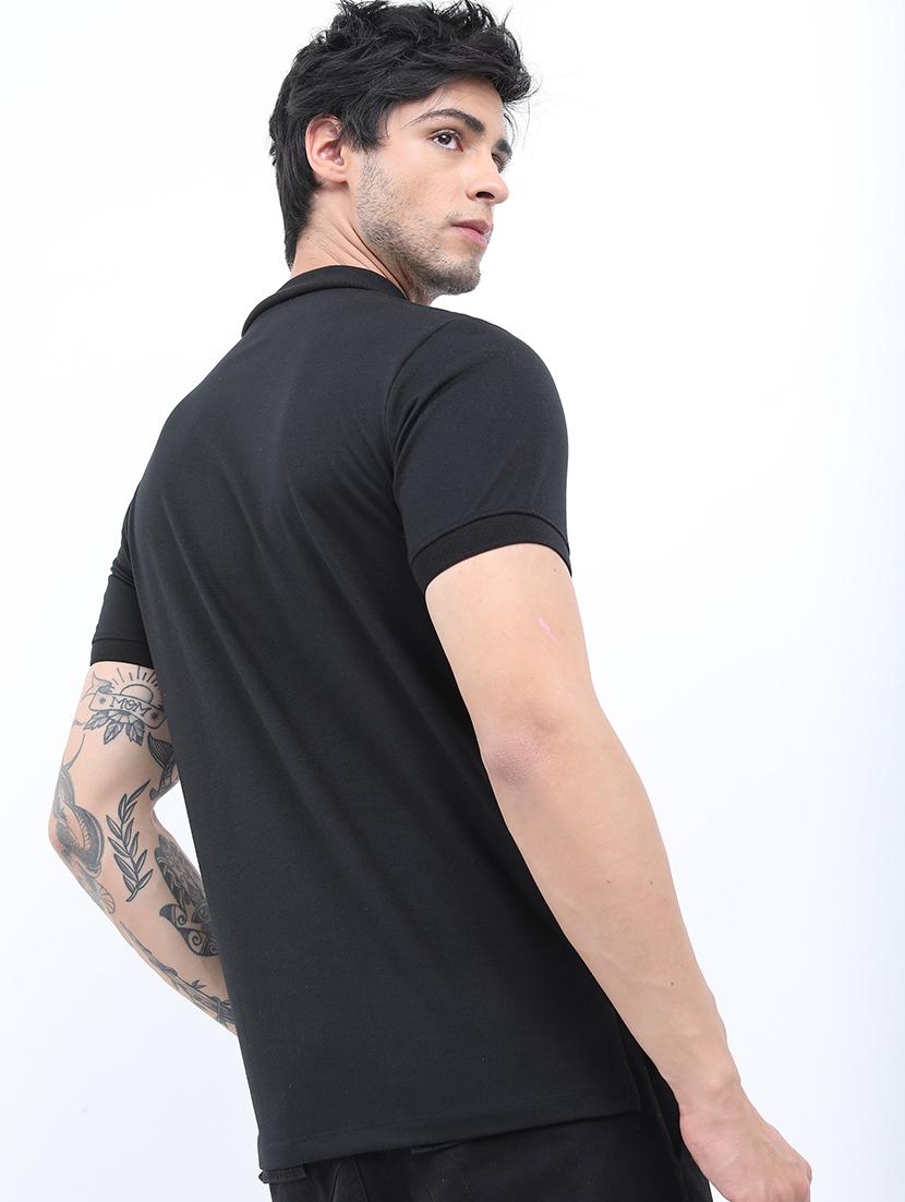 men color block mock neck t-shirt - 21375339 - Standard Image - 1