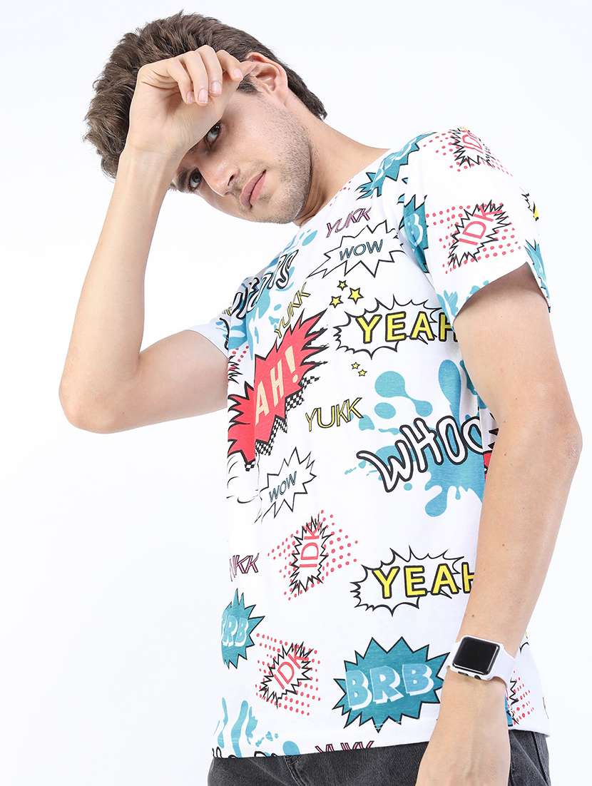 men short sleeve all over print t-shirt - 21375348 -  Standard Image - 1