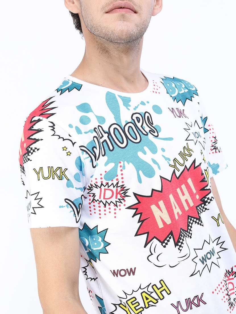 men short sleeve all over print t-shirt - 21375348 -  Standard Image - 4