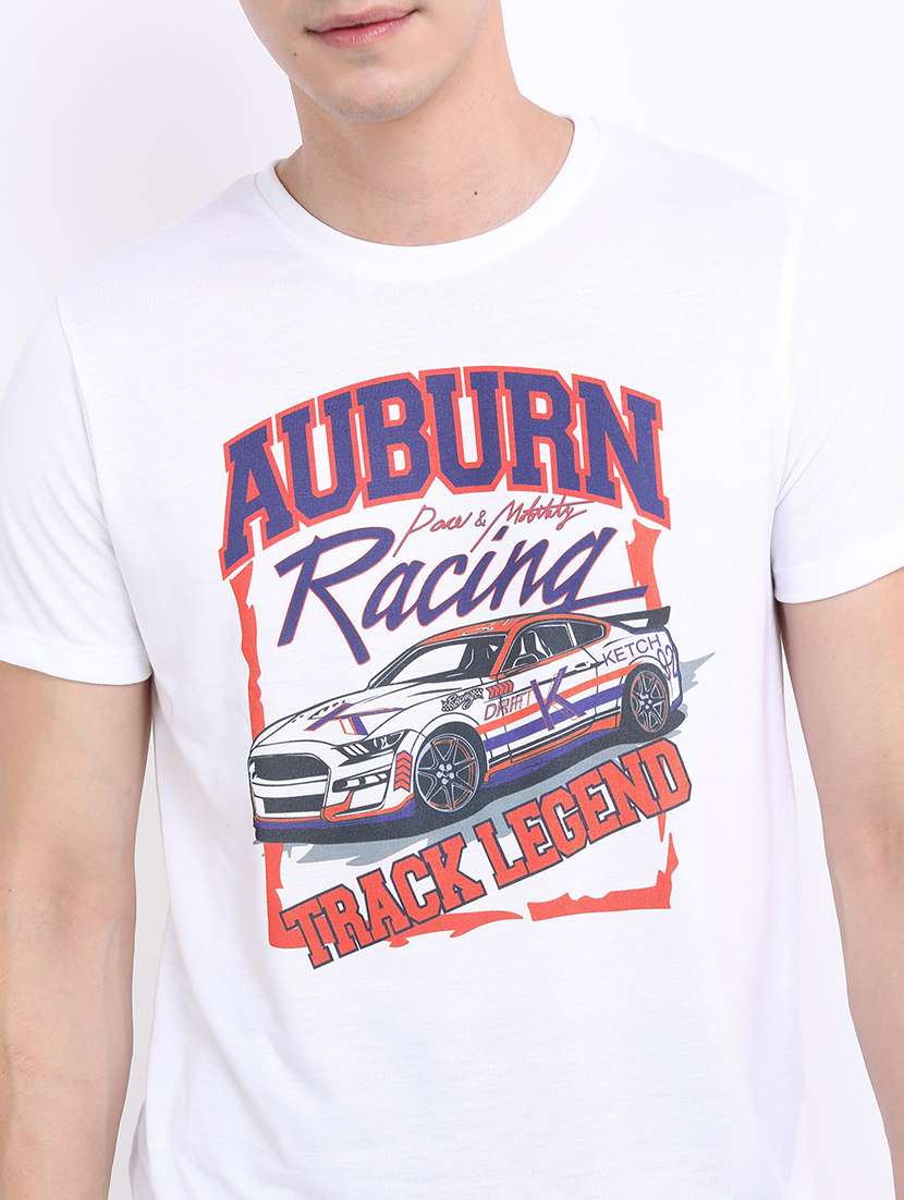 men short sleeve front print t-shirt - 21375353 -  Standard Image - 4