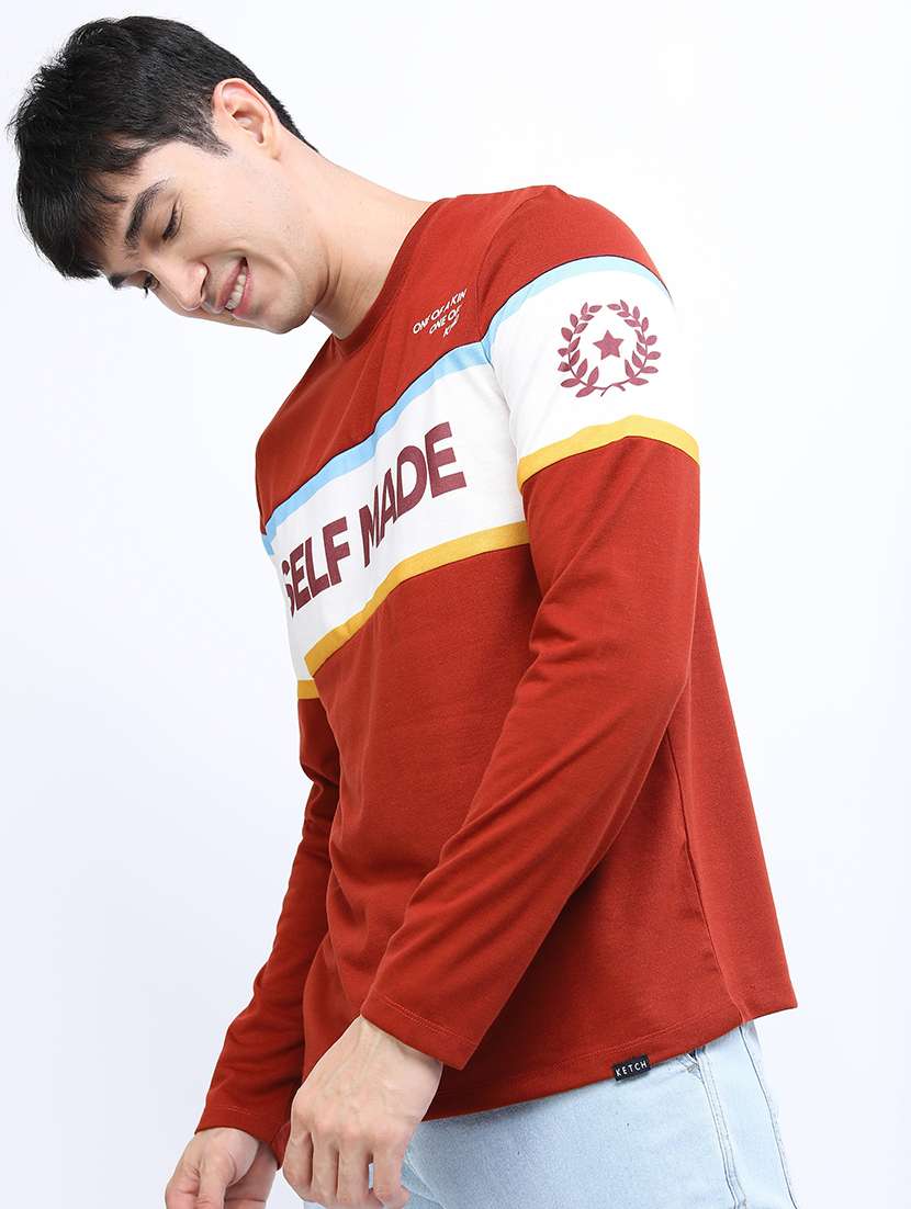 men round neck long sleeve t-shirt - 21375376 -  Standard Image - 1