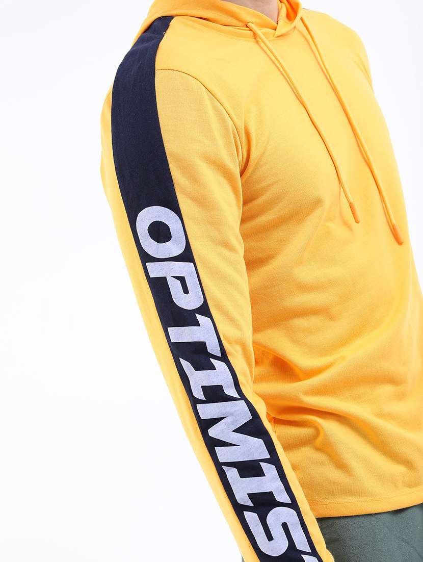 men hooded neck long sleeve t-shirt - 21375386 -  Standard Image - 4