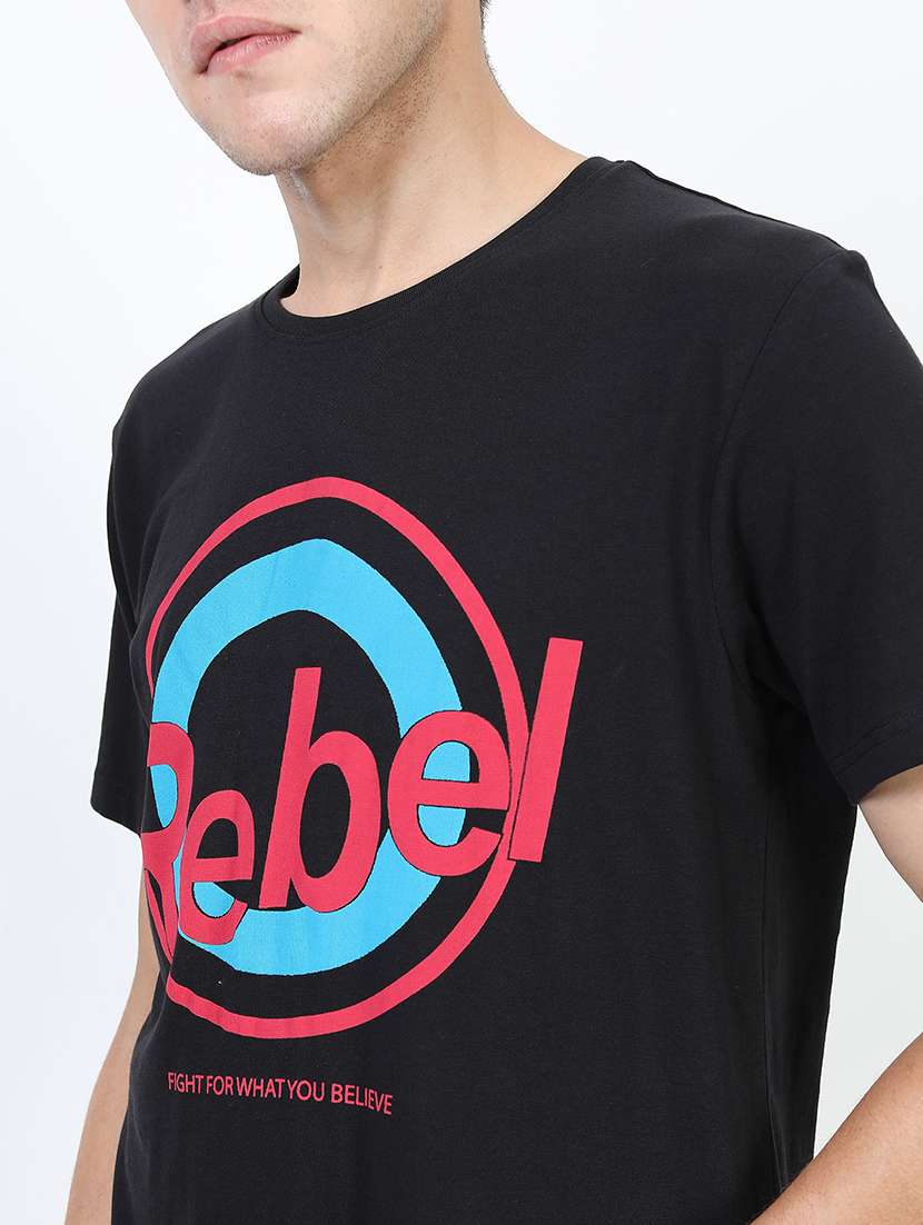 men front print cotton t-shirt - 21375403 -  Standard Image - 4