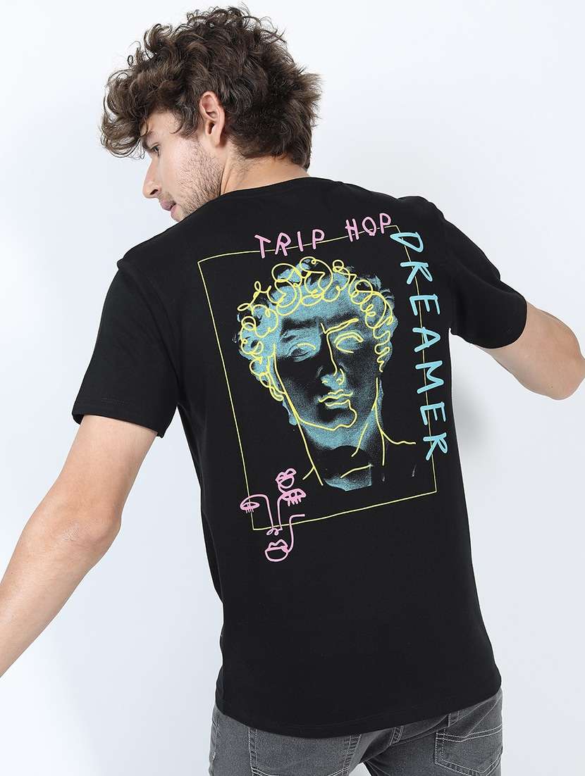 men round neck short sleeves t-shirt