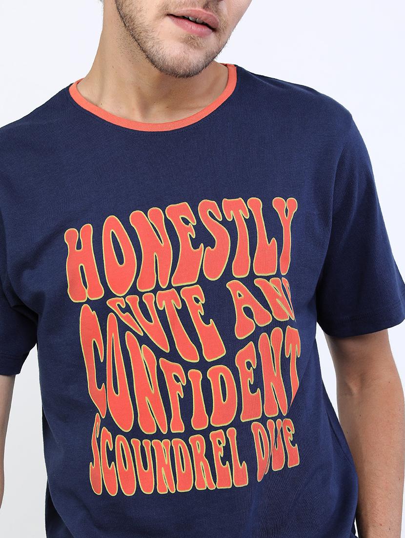 men front print cotton t-shirt - 21375410 - Standard Image - 4
